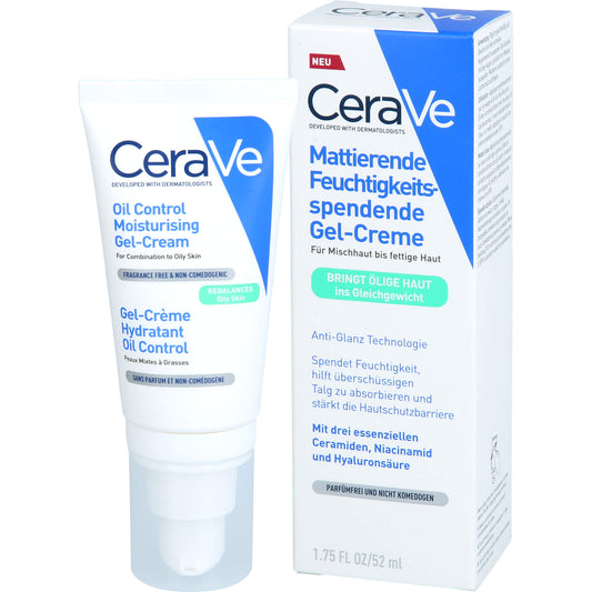 CERAVE feuchtigkeitsspendende Gel-Creme matt 52 ml