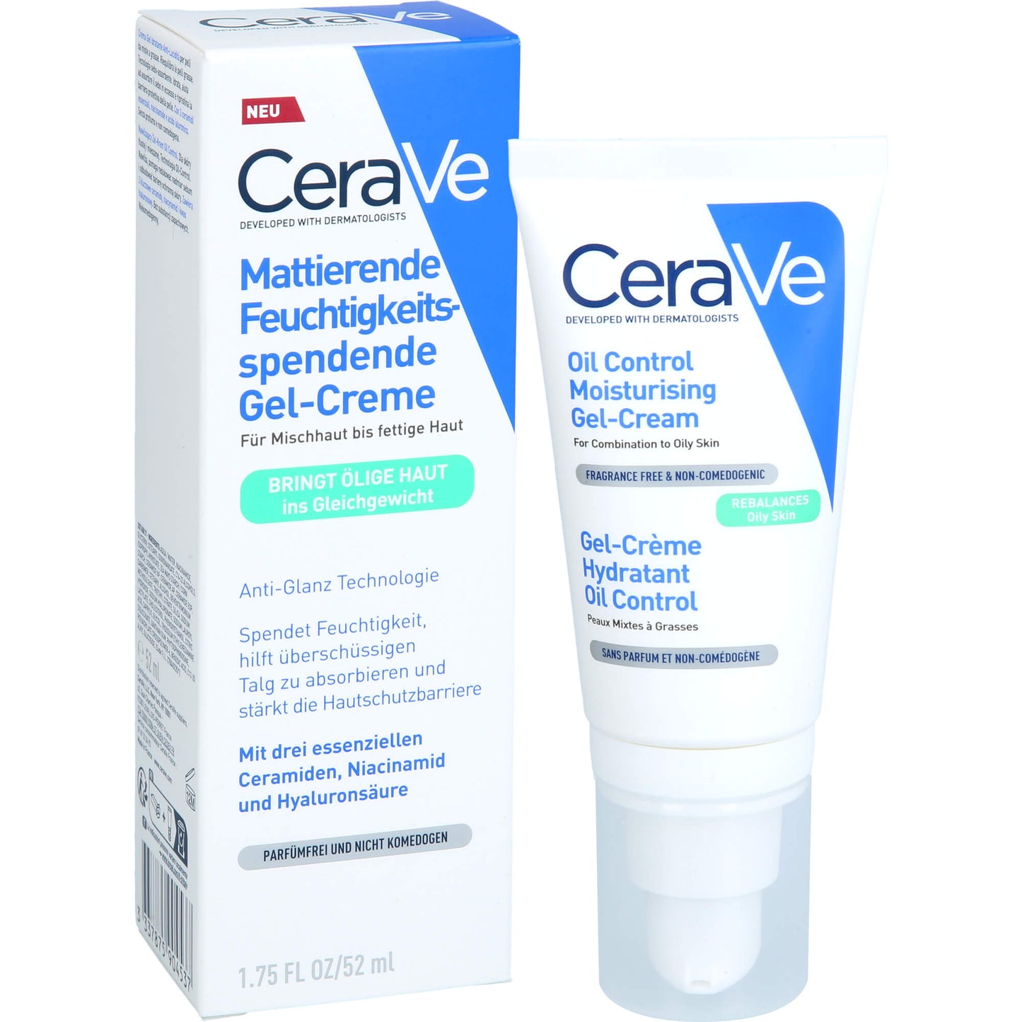CERAVE feuchtigkeitsspendende Gel-Creme matt 52 ml