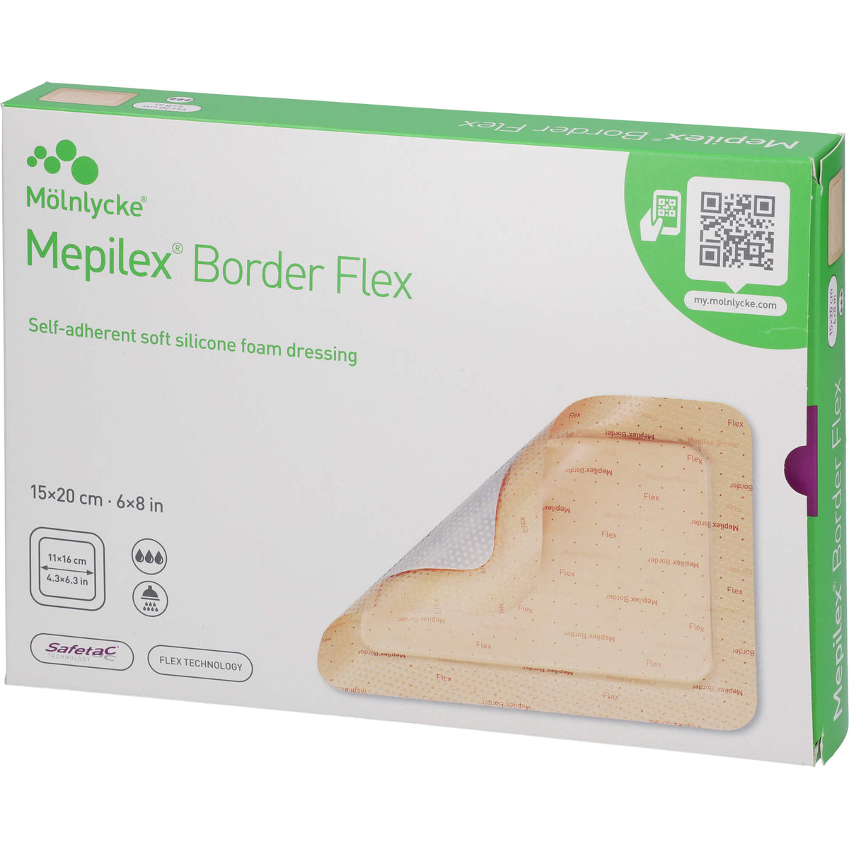 MEPILEX Border Flex Schaumverb.haft.15x20 cm 10 St
