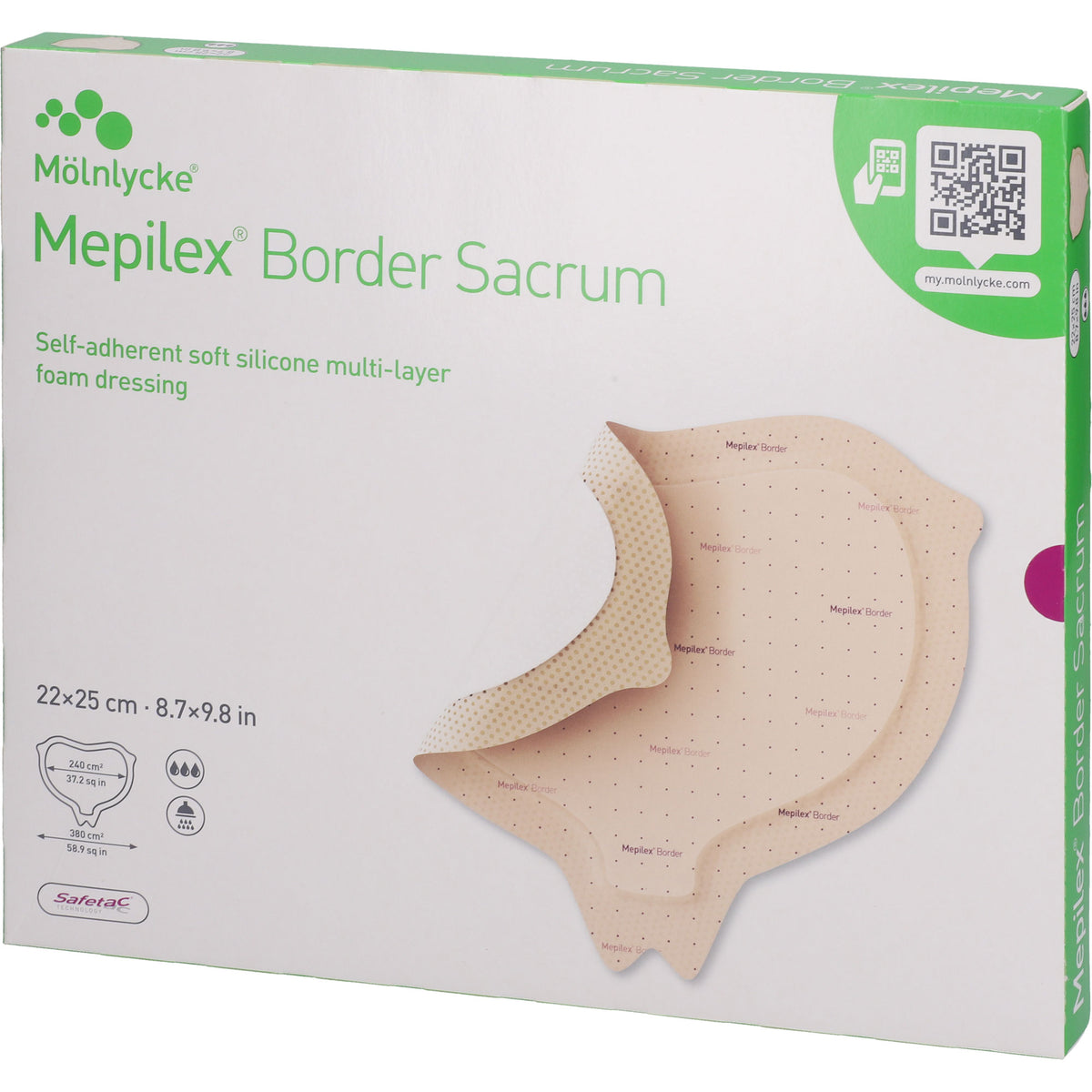 MEPILEX Border Sacrum Schaumverb.22x25 cm steril 5 St