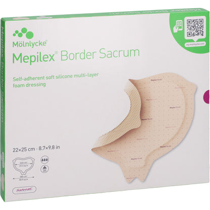 MEPILEX Border Sacrum Schaumverb.22x25 cm steril 5 St