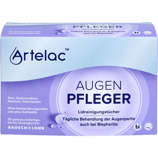 ARTELAC Augenpfleger Lidreinigungstücher 20 St
