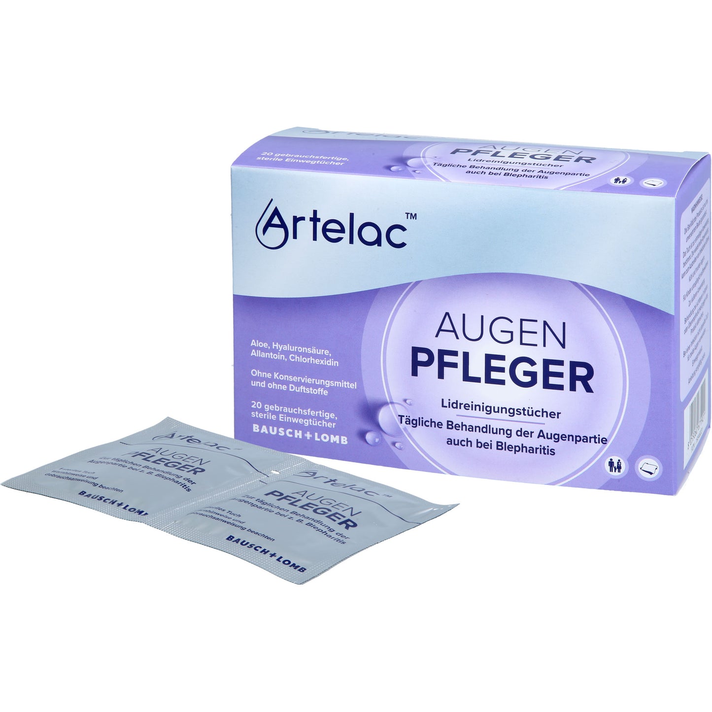 ARTELAC Augenpfleger Lidreinigungstücher 20 St