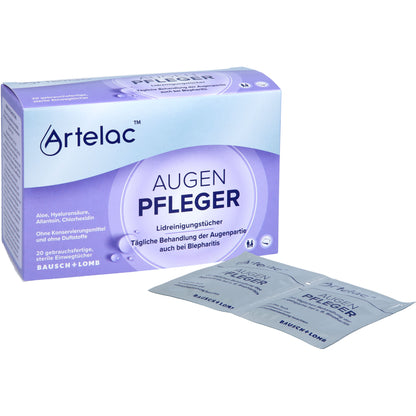 ARTELAC Augenpfleger Lidreinigungstücher 20 St