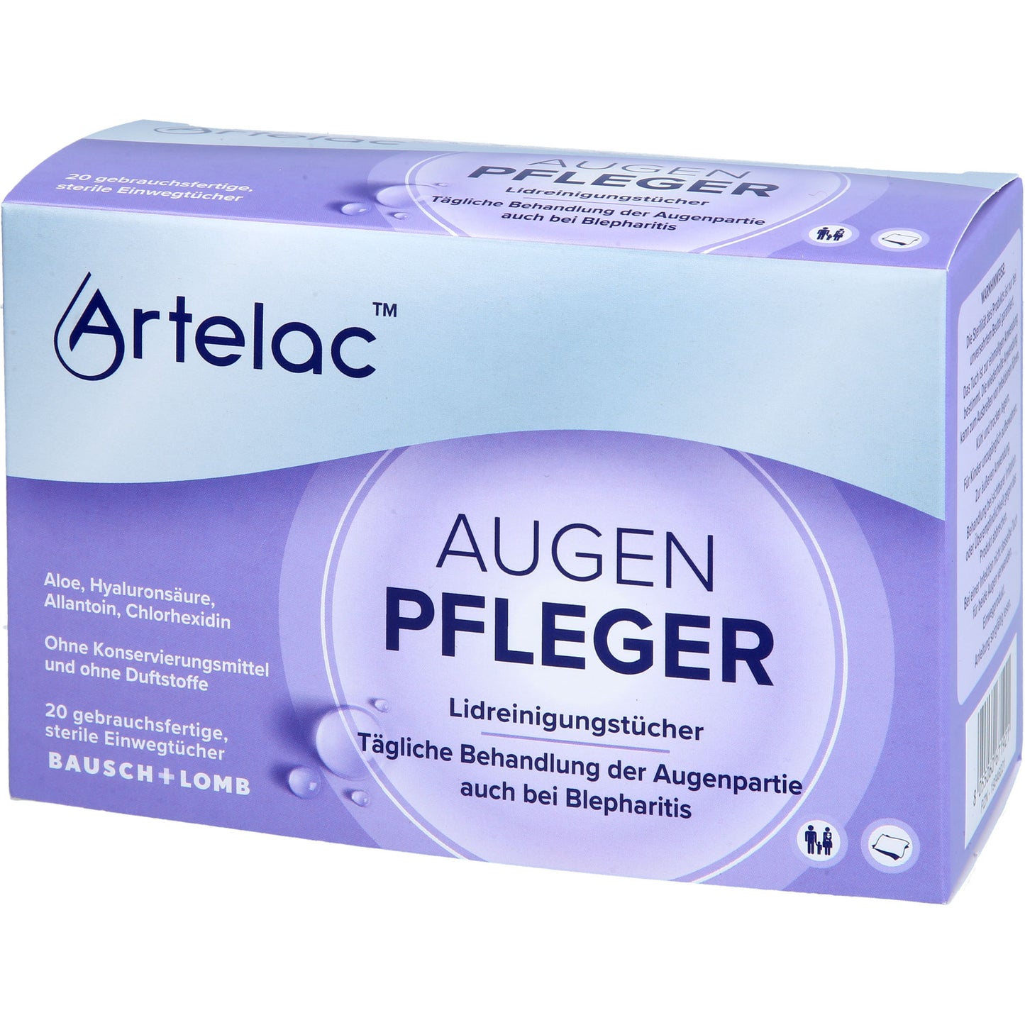 ARTELAC Augenpfleger Lidreinigungstücher 20 St