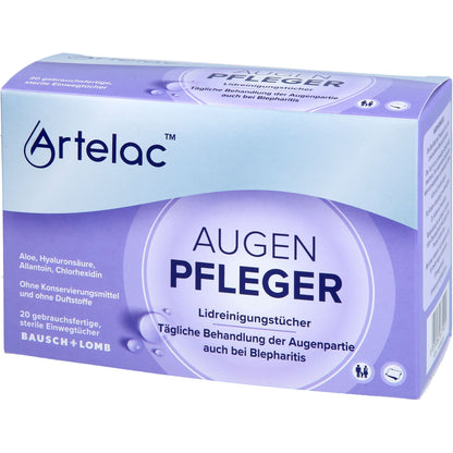 ARTELAC Augenpfleger Lidreinigungstücher 20 St