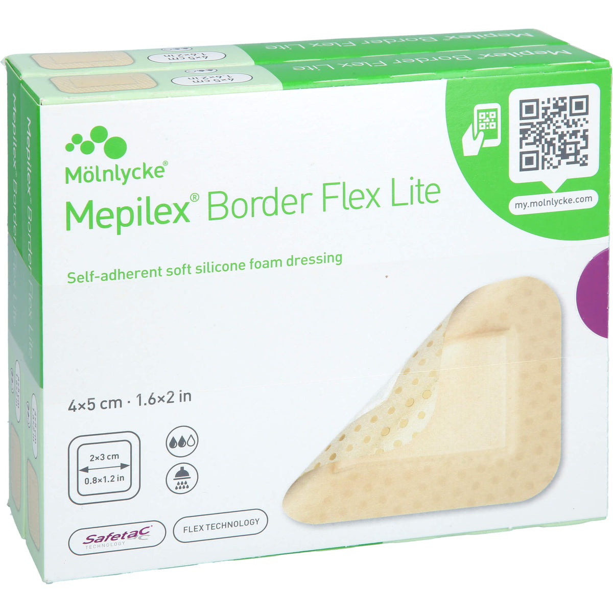 MEPILEX Border Flex Lite Schaumverband 4x5 cm 20 St