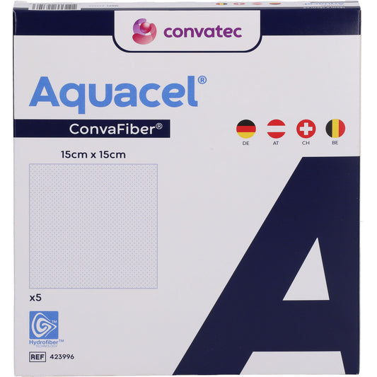 AQUACEL ConvaFiber 15x15 cm Verband 5 St
