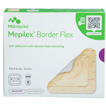 MEPILEX Border Flex Schaumverb.haft.7,5x7,5 cm 5 St