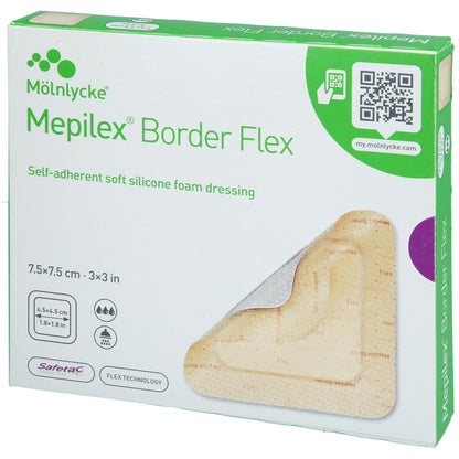 MEPILEX Border Flex Schaumverb.haft.7,5x7,5 cm 5 St