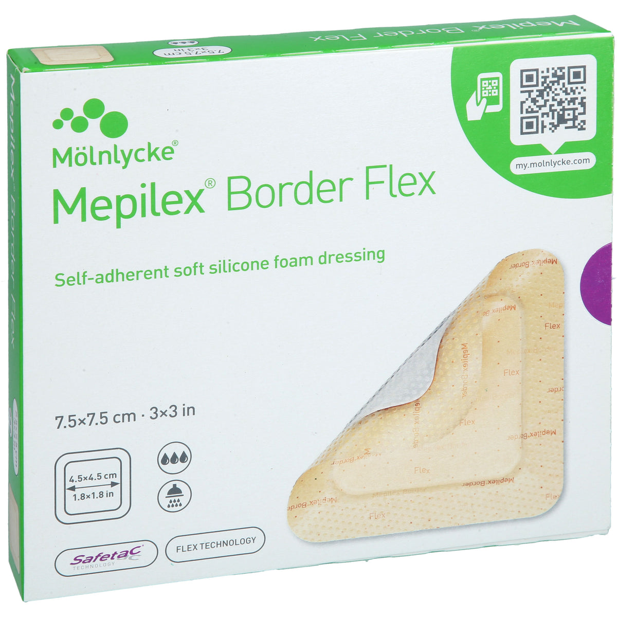 MEPILEX Border Flex Schaumverb.haft.7,5x7,5 cm 5 St