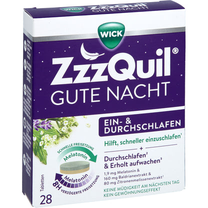 WICK ZzzQuil Gute Nacht Ein- und Durchschlafen TAB 28 St