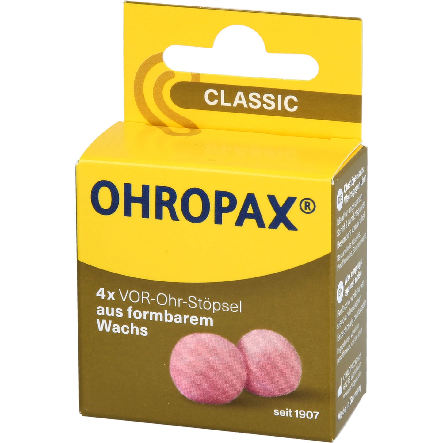 OHROPAX Classic Wachs Vor-Ohr Stöpsel 4 St