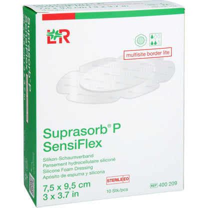 SUPRASORB P SensiFlex multis.border lite 7,5x9,5cm 10 St