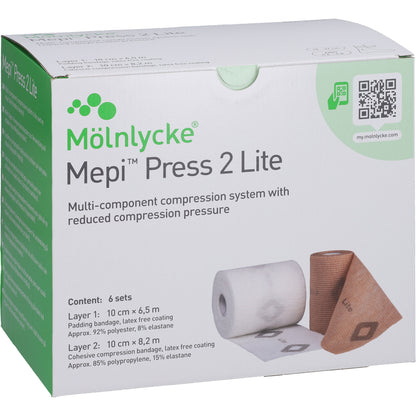 MEPI PRESS 2 Lite Komp.Sys.10cm Knöchelumf.18-32cm 6 St