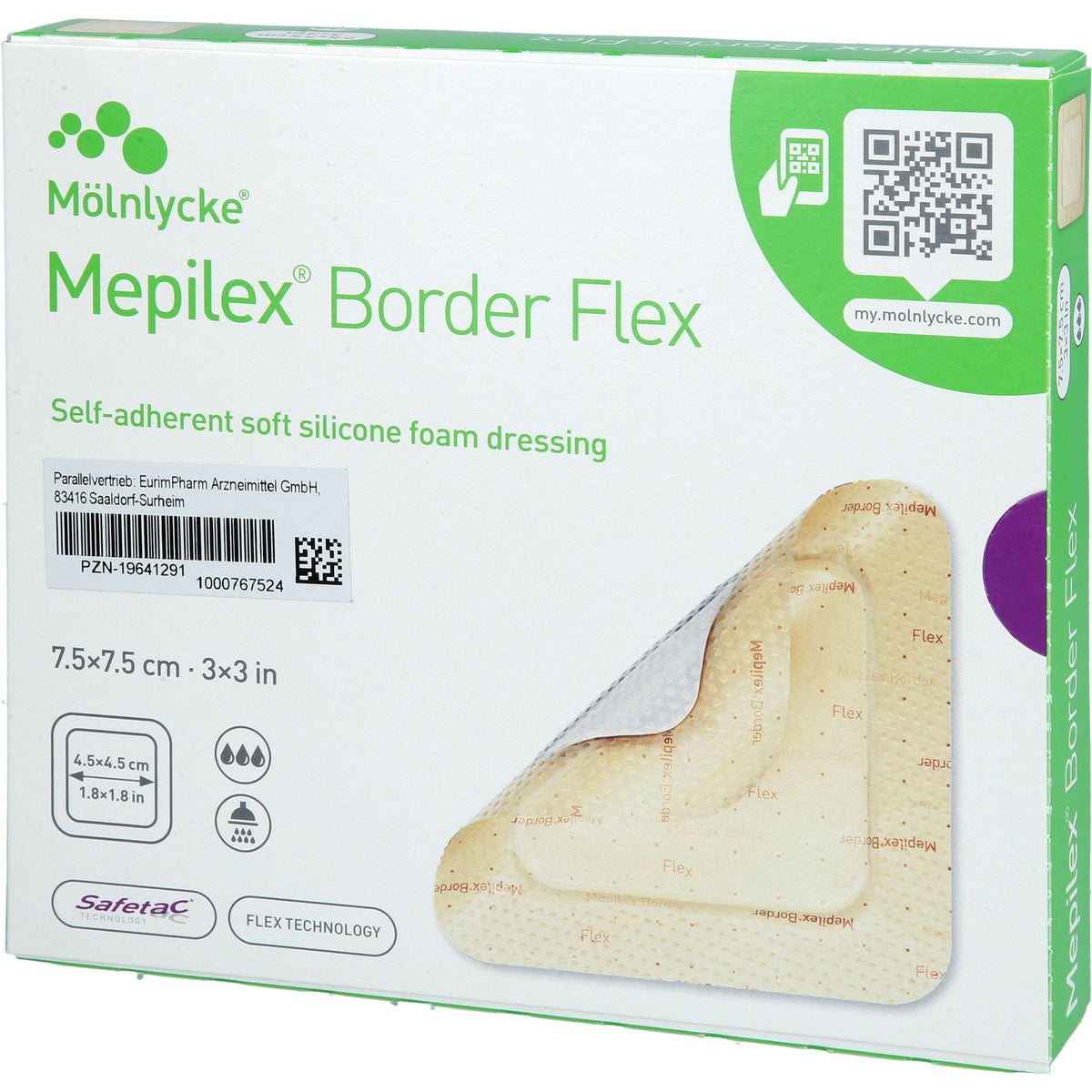 MEPILEX Border Flex Schaumverb.haft.7,5x7,5 cm 5 St