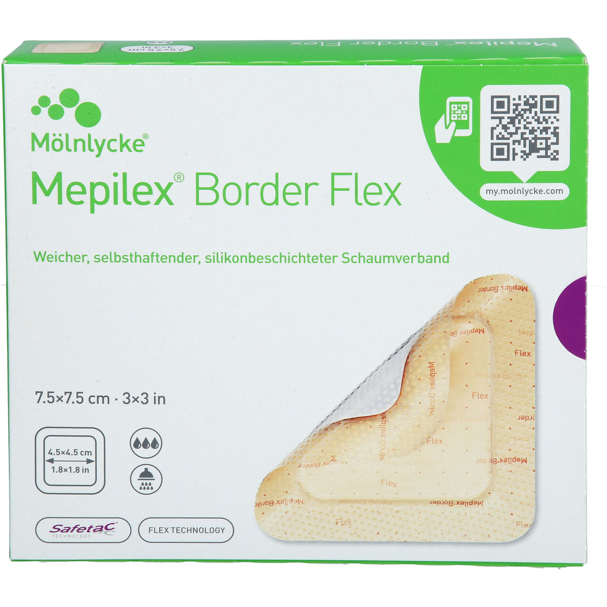 MEPILEX Border Flex Schaumverb.haft.7,5x7,5 cm 10 St
