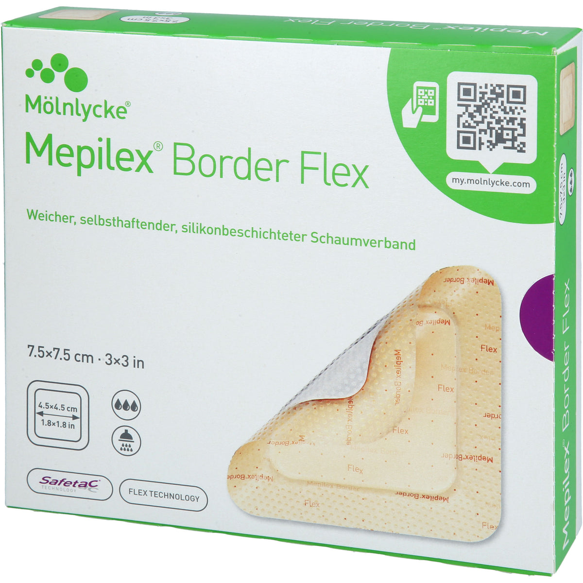 MEPILEX Border Flex Schaumverb.haft.7,5x7,5 cm 10 St