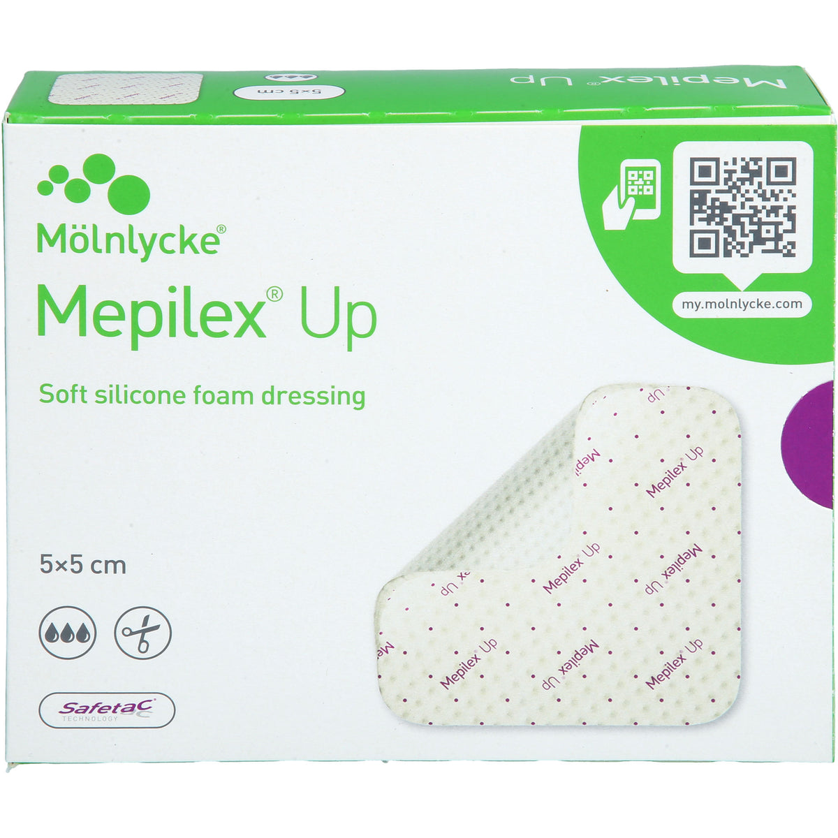 MEPILEX Up 5x5 cm Schaumverband 5 St