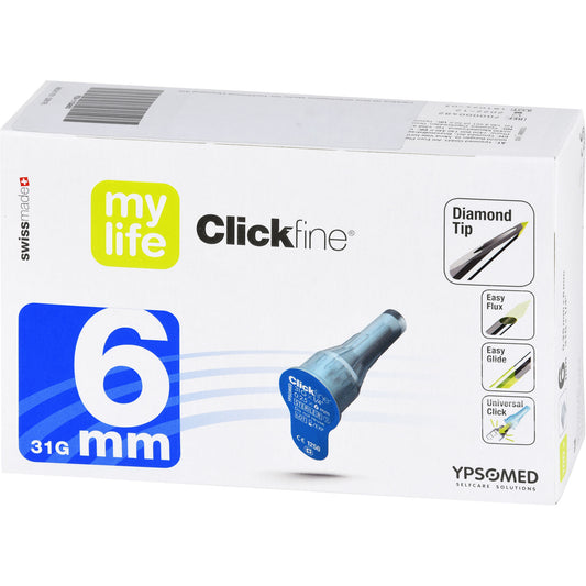 MYLIFE Clickfine Pen-Nadeln 6 mm 31 G 100 St