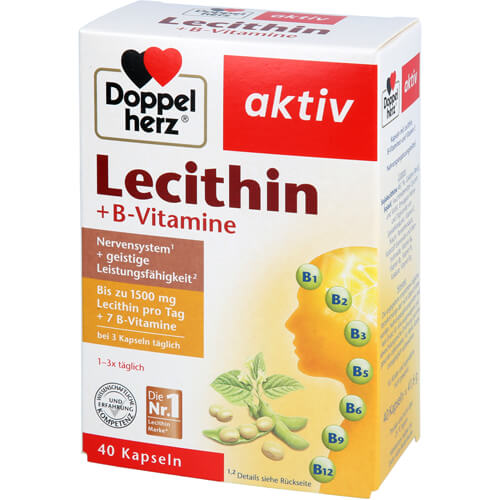 DOPPELHERZ LECITHIN+B-VITA 40 St