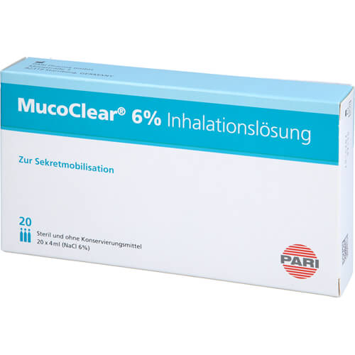 MUCOCLEAR 6% NACL INHAL 20X4 ml