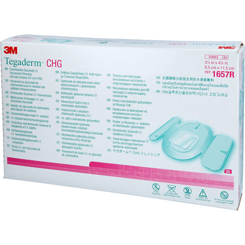 TEGADERM CHG 3M IV 1657R 25 St