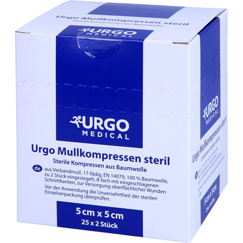 URGO MULLKOMPR 5X5 STER 25X2 St