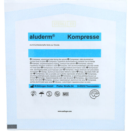 ALUDERM KOMPRESSE7.5X7.5CM 1 St