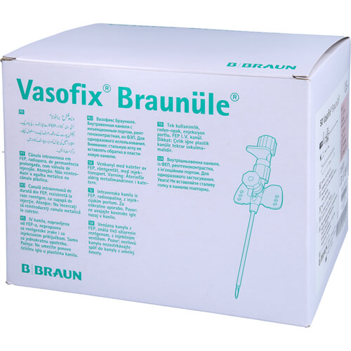 VASOFIX BRAUNUE 20G33 ROSA 50 St