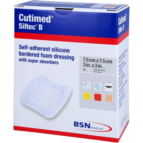 CUTIMED SILTEC B 7.5X7.5CM 10 St