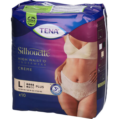 TENA SILHOUETTE PLUS CRE L 10 St