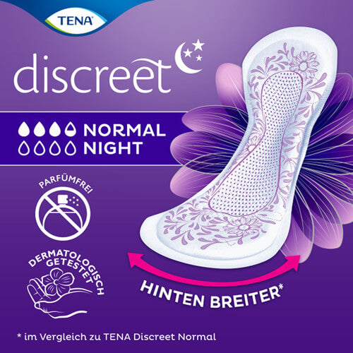 TENA DISCREET NORMAL NIGHT 20 St