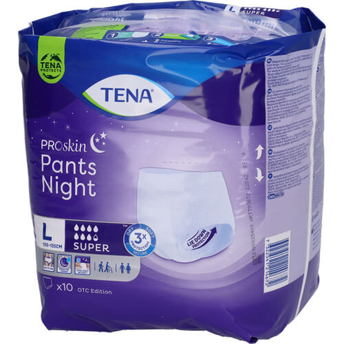 TENA PANTS NIGHT SUPER L 10 St