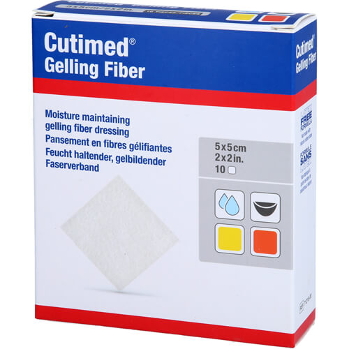 CUTIMED GELLING FIB 5X5CM 10 ST