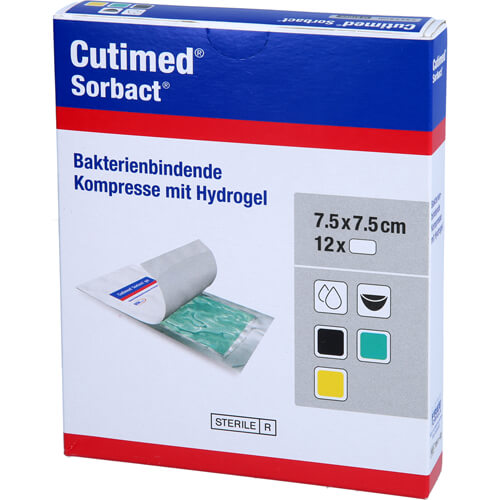 CUTIMED SORBACT GEL7.5X7.5 12 St