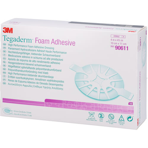 TEGADERM FOAM ADH 10X11 OV 10 St