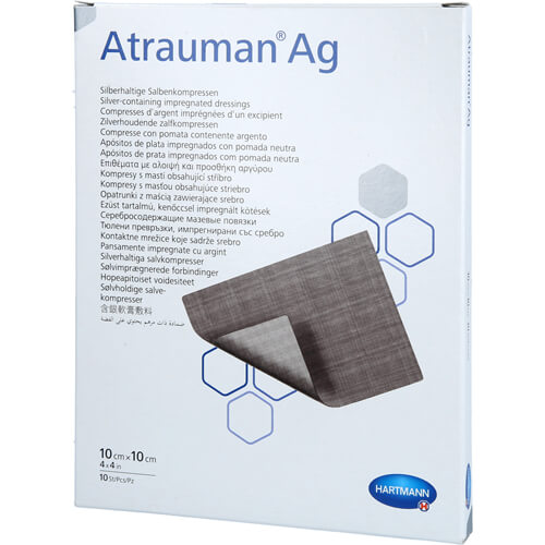 ATRAUMAN AG 10X10CM ST 10 ST