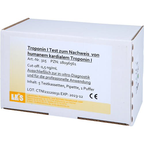 TROPONIN I CASSETTE+PUFFER 5 ST