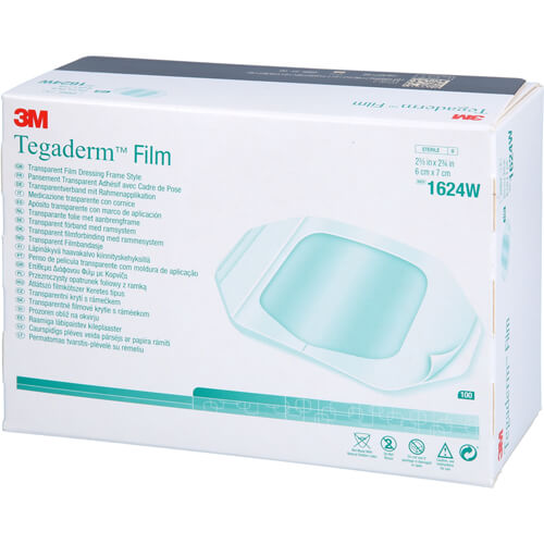 TEGADERM 3M FI 6X7 1624W 100 St